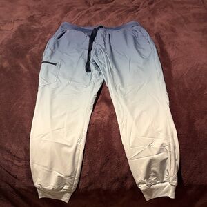 Figs Women's Blue to Gray Ombre Zamora Jogger Scrub Pants
